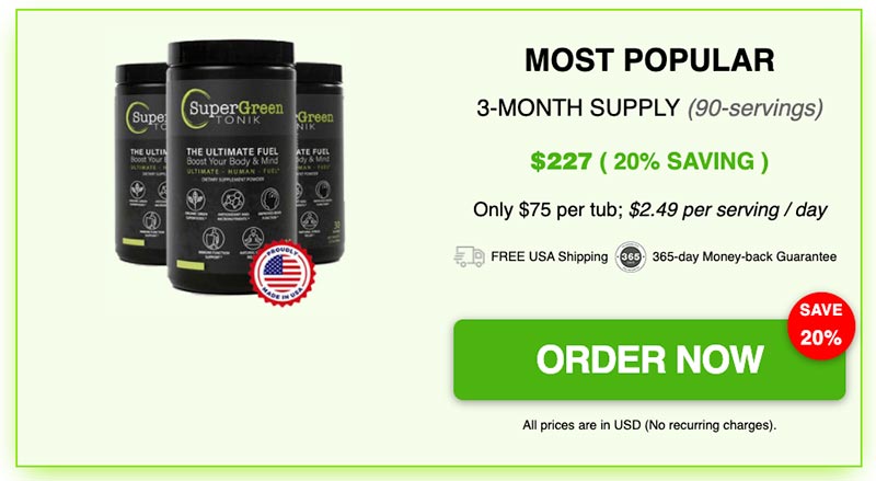 SuperGreen TONIK Reviews by Users